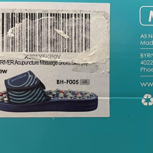 Feet Acupuncture Acupressure Massage Slippers New in Box - Picture 4 of 4